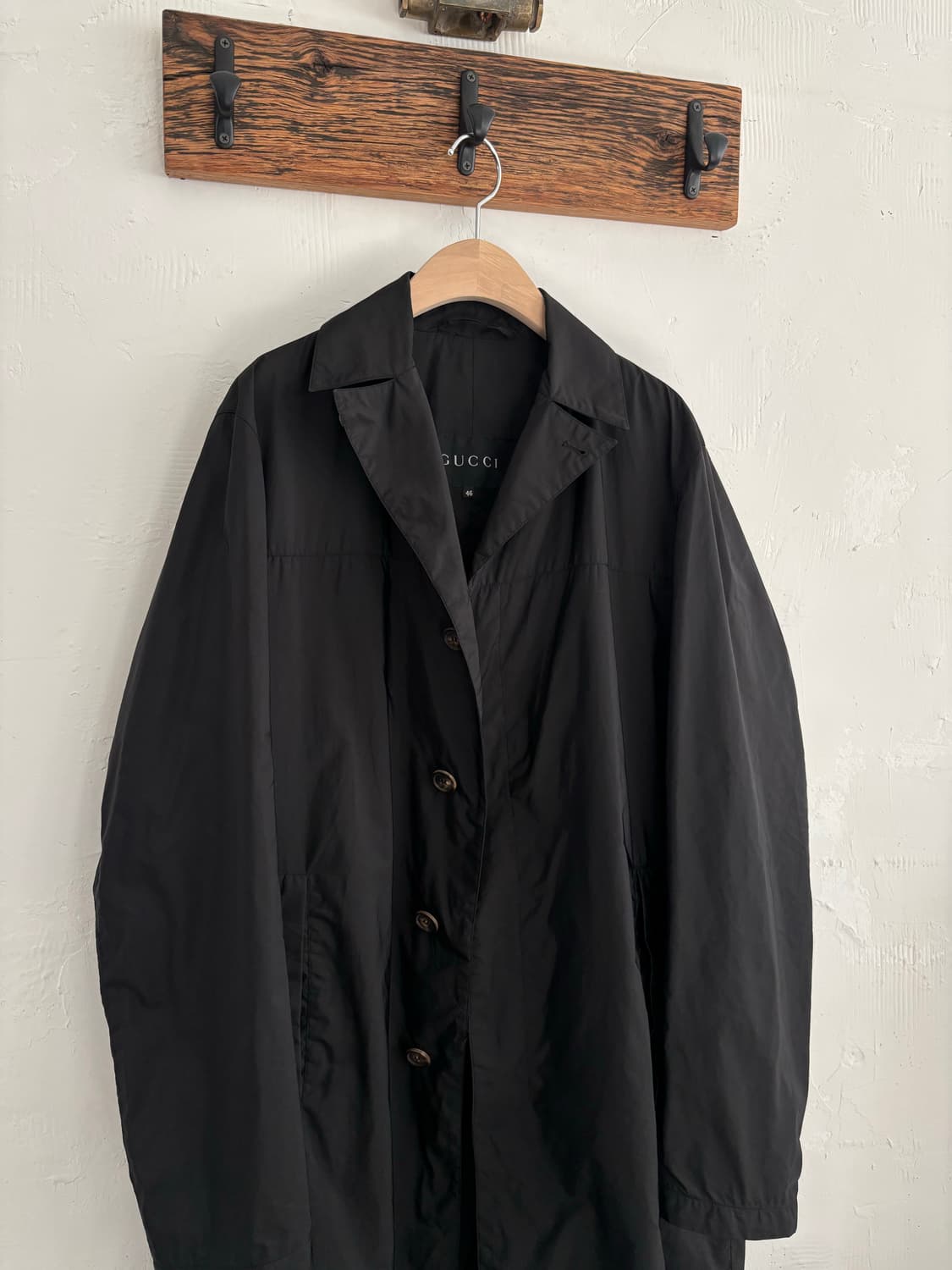 Gucci 구찌 패커블 블랙 나일론 코트 상품이미지6