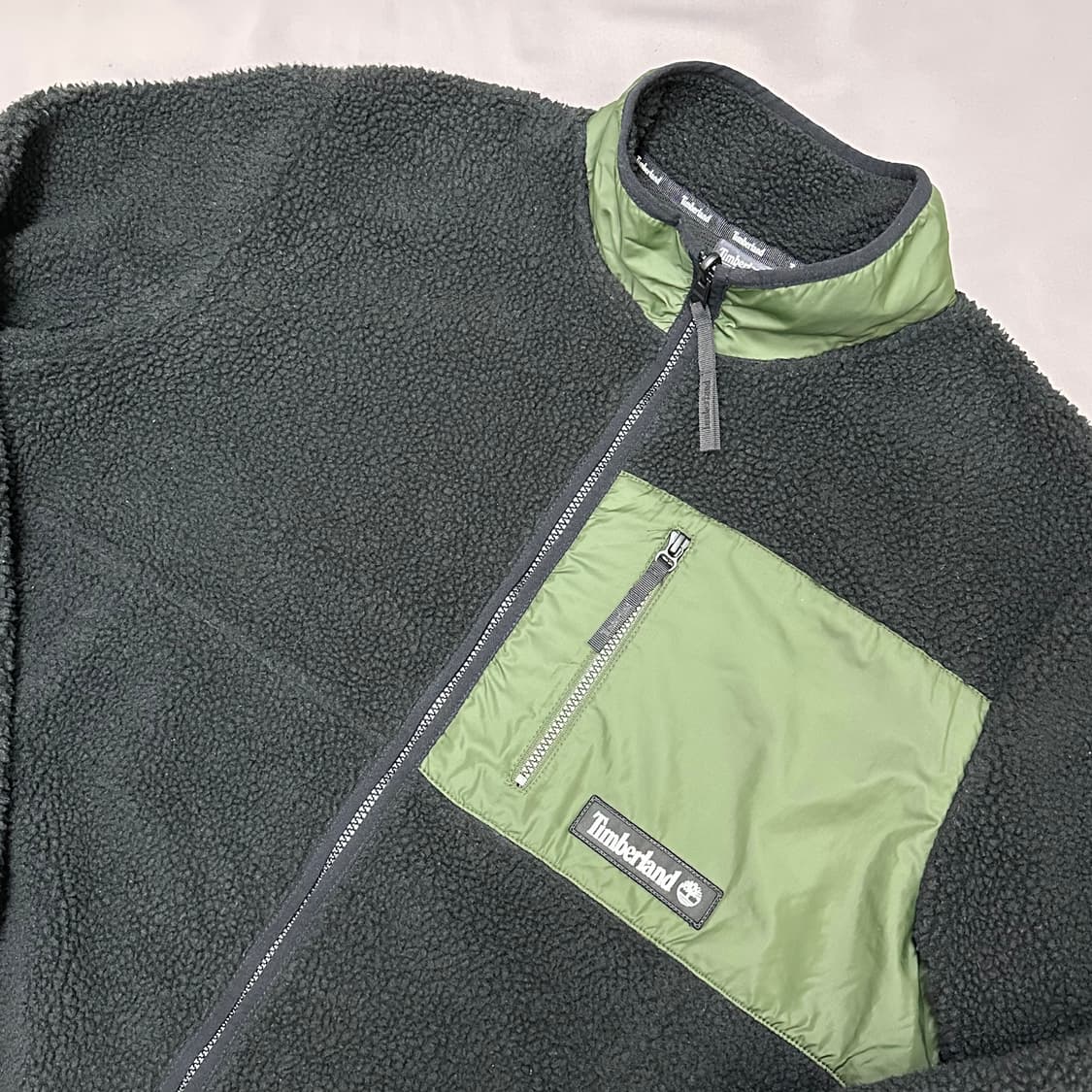 팀버랜드 빈티지 양털 쉐르파 후리스 XL 상품이미지4