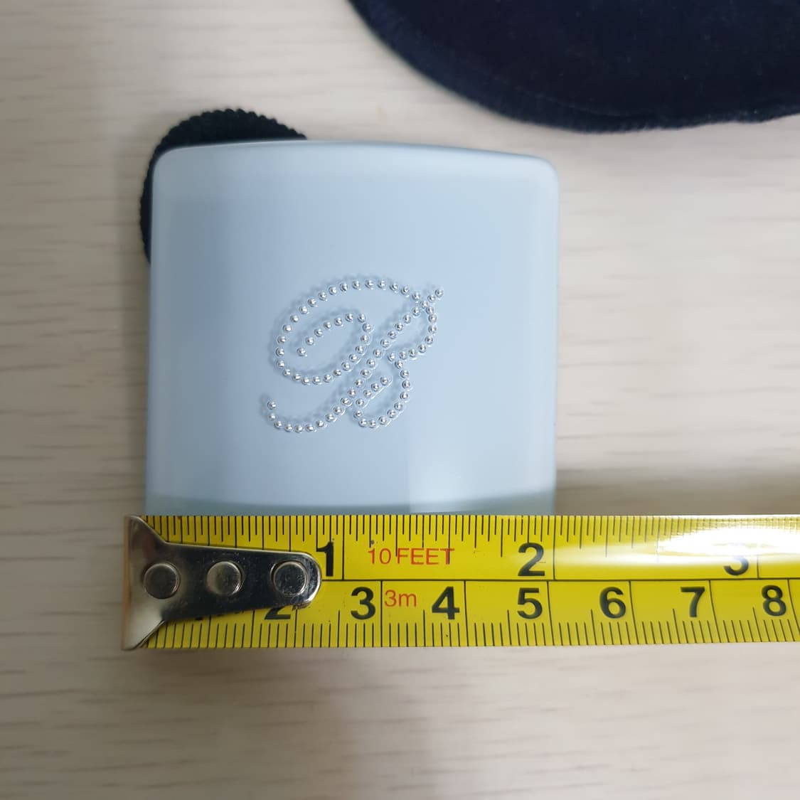 명품 블루마린 시그니처 B이니셜 스퀘어 머리끈 헤어끈 엘라스틱 헤어타이 상품이미지9