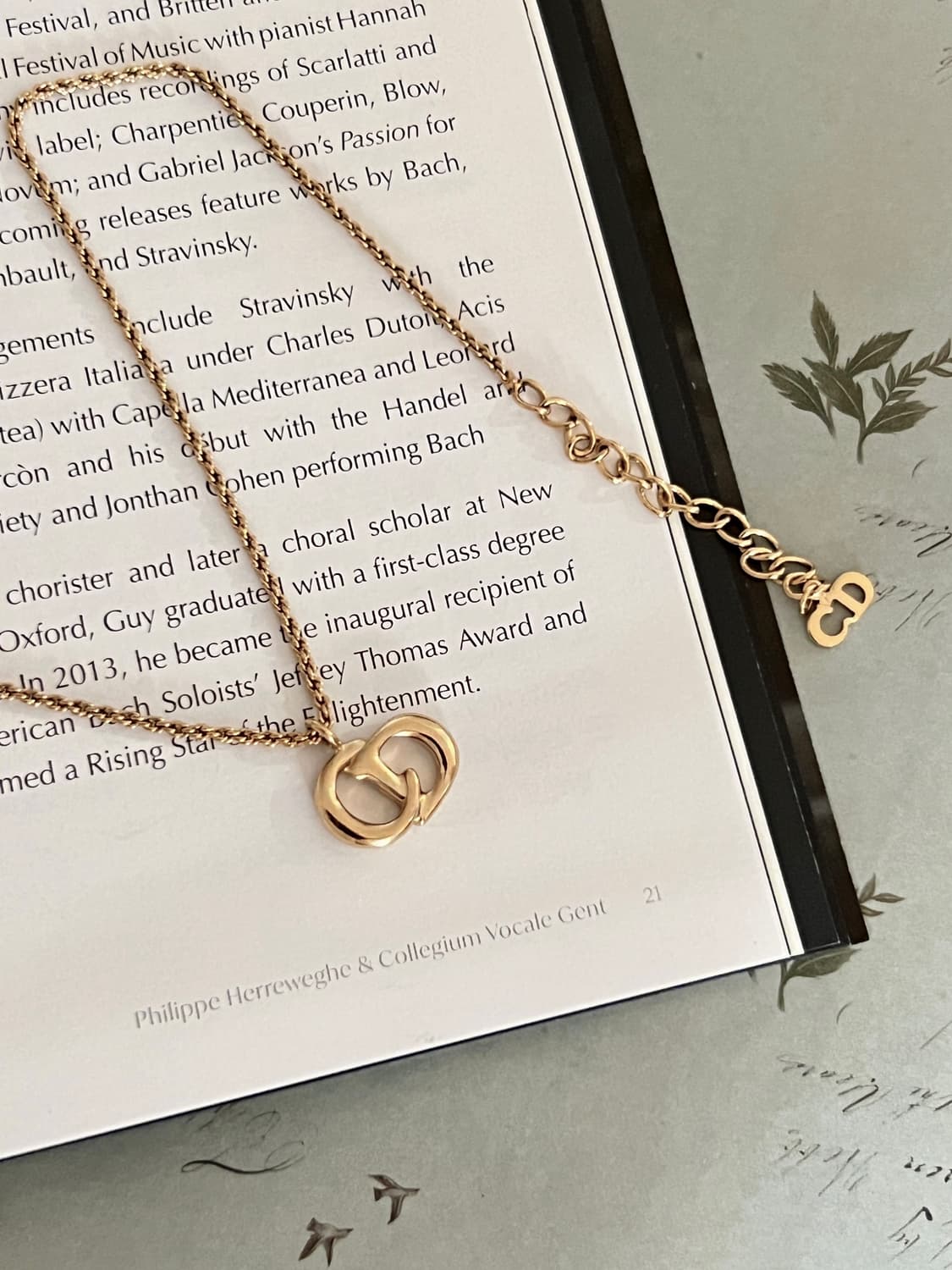 DIOR CD로고 빈티지 디올 목걸이 상품이미지5