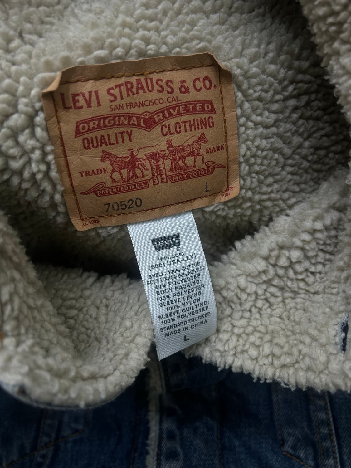 [L]리바이스 데님 쉐르파 트러커 자켓 상품이미지5