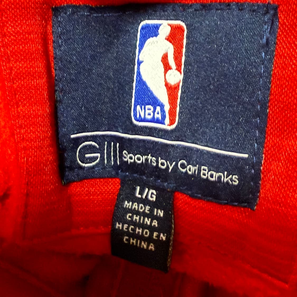 [정품/L] 시카고 불스 NBA 트랙 자켓 레드 b10 상품이미지5