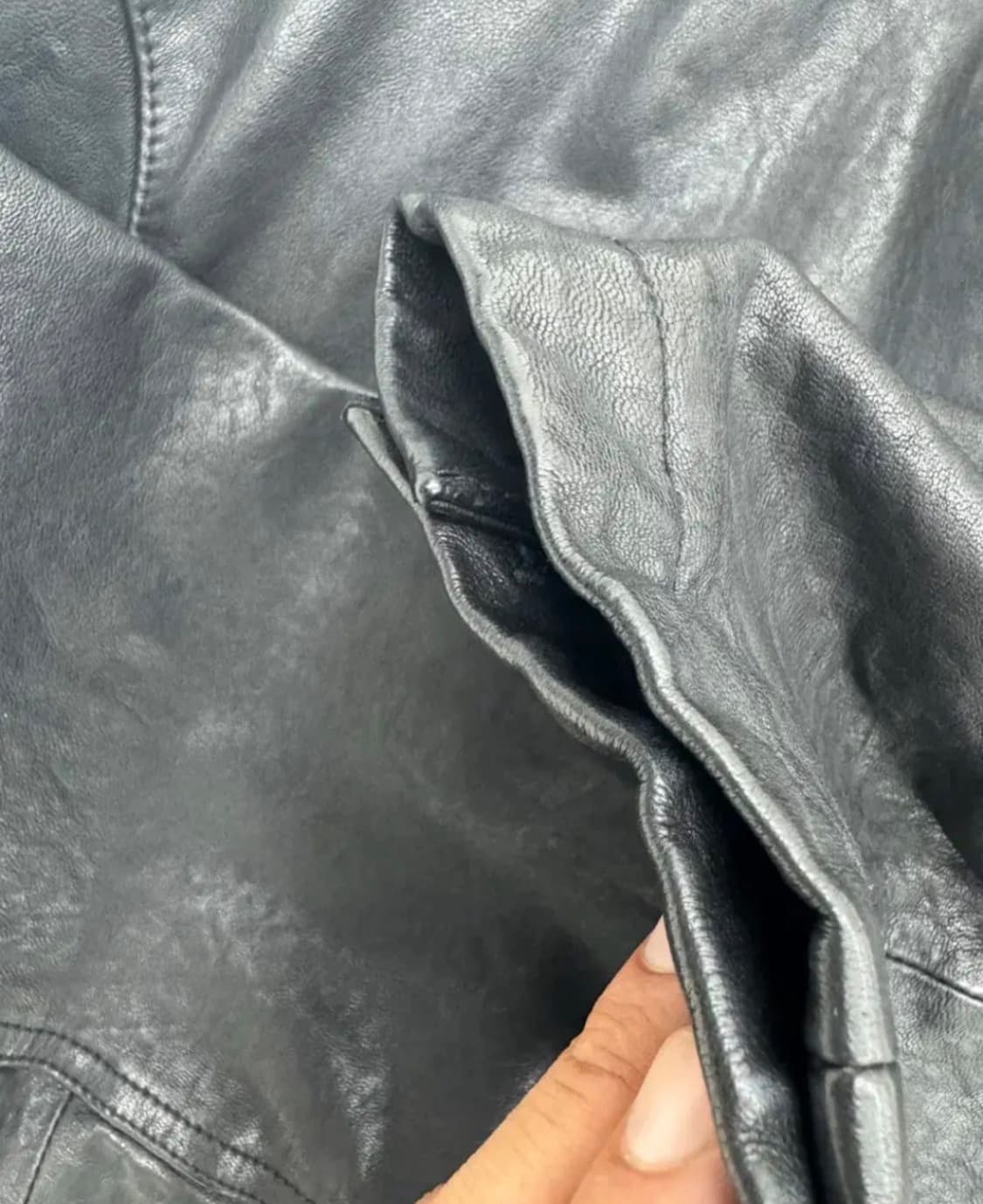 유스 워시드 레더자켓 L size 새상품 상품이미지5