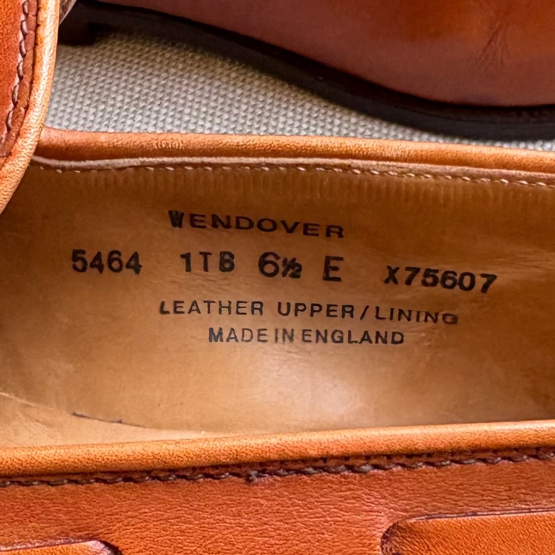 [UK6.5E] CROCKETT&JONES WENDOVER 탠브라운 로퍼 상품이미지10