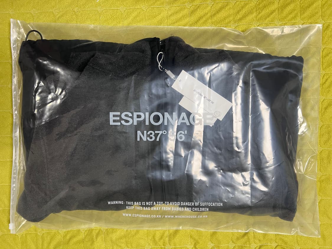 에스피오나지 플리스 풀오버 아노락 다크 그레이 (라지, 새상품) 상품이미지3