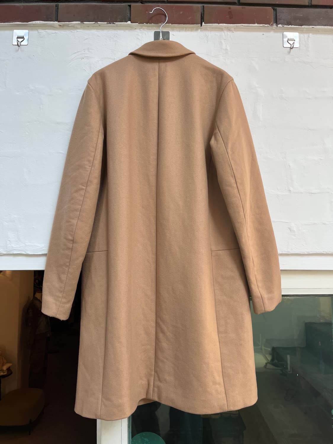 Theory 체스터필드 베이지 울 코트 M 상품이미지8