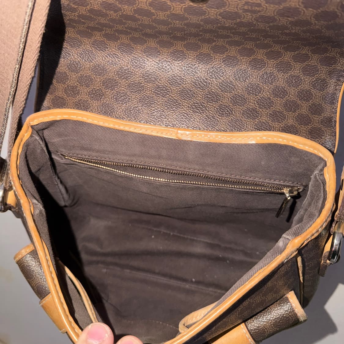 빈티지 셀린느 마카담 패턴 투포켓 크로스백 상품이미지8