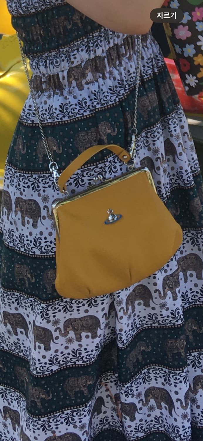 비비안웨스트우드 노랑 복조리백 상품이미지7