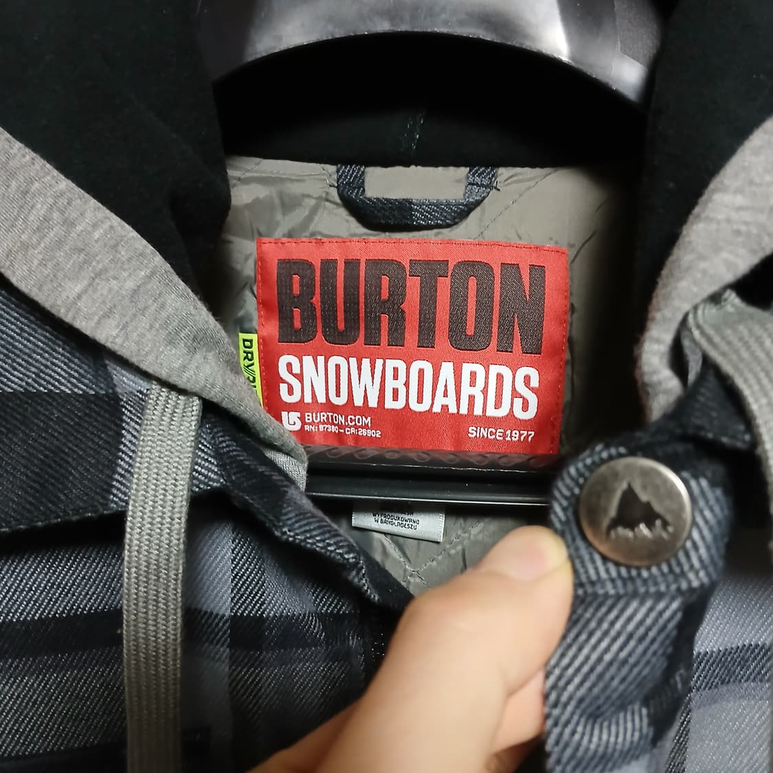 burton 버튼 스노우보드 자켓 스키 점퍼 체크 겨울 상품이미지7