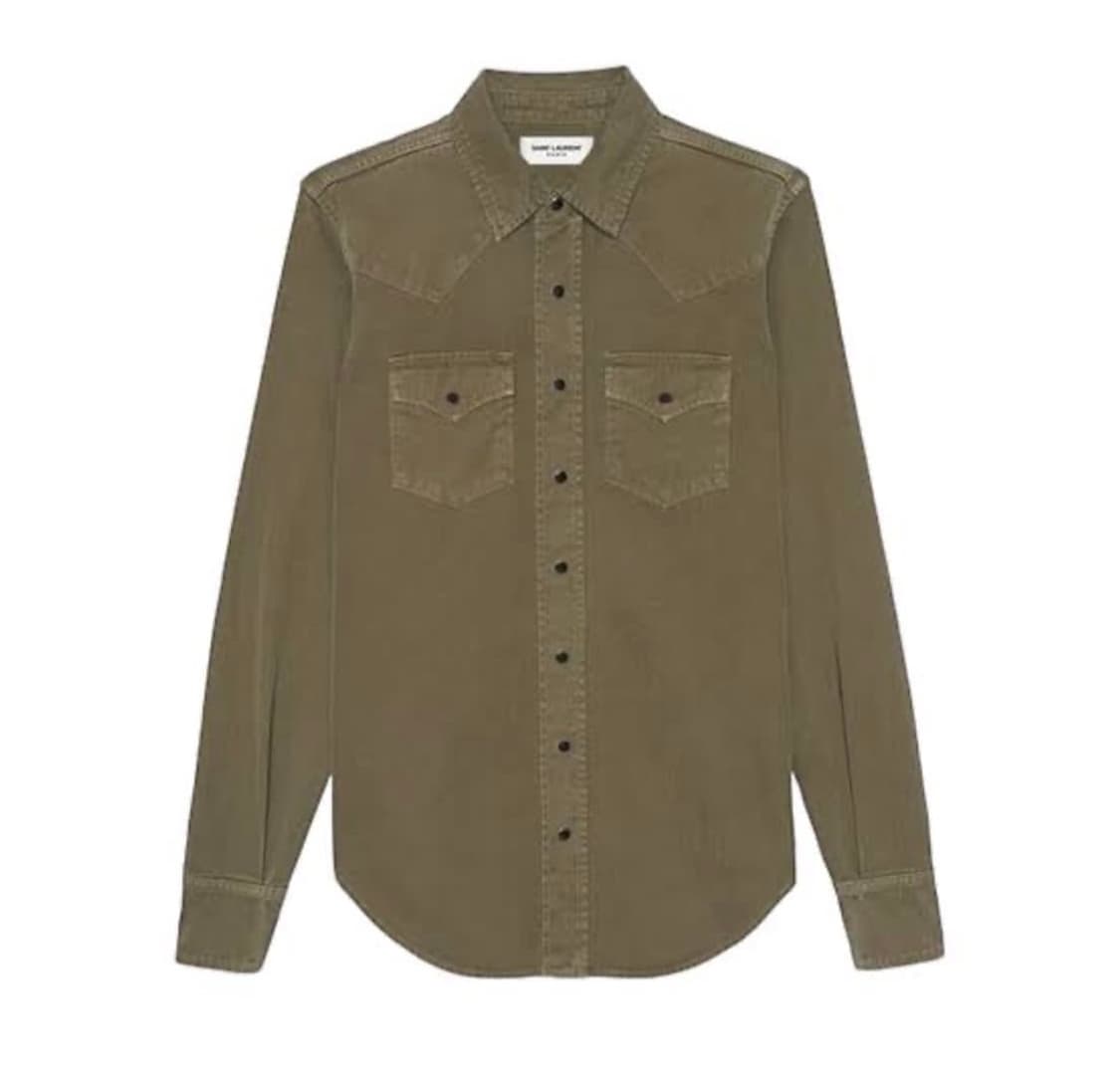 [이준호님 착용] 생로랑 22ss 퍼머넌트 웨스턴 셔츠 상품이미지1