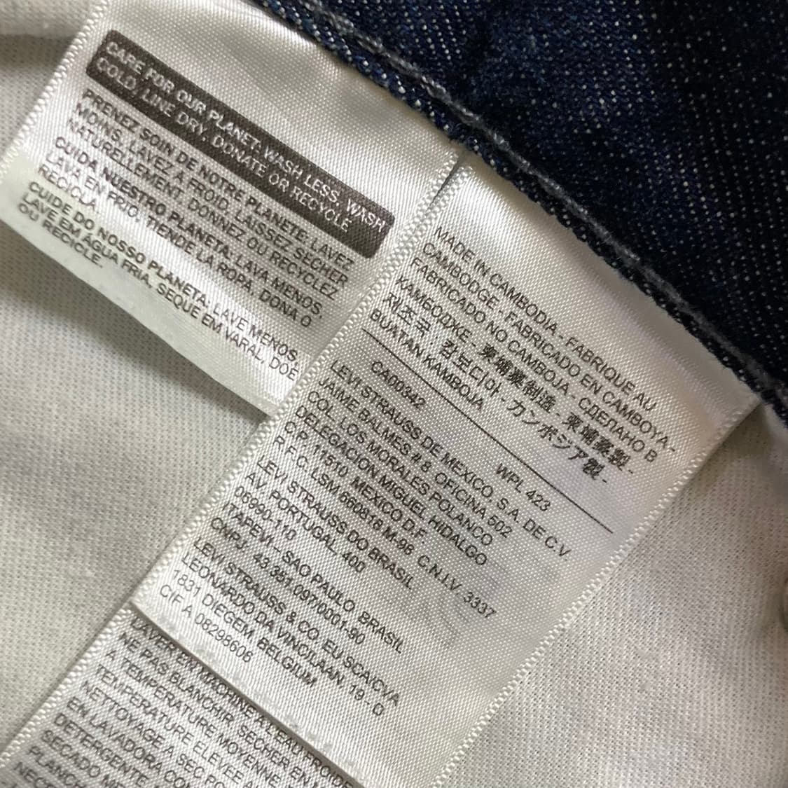 리바이스 508 데님팬츠 W34 L32 상품이미지5