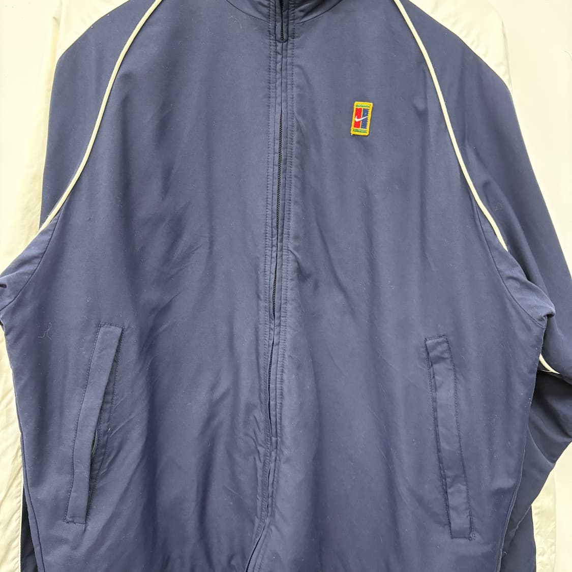 나이키 빈티지 네이비/화이트 바람막이 자켓 남/M 상품이미지2