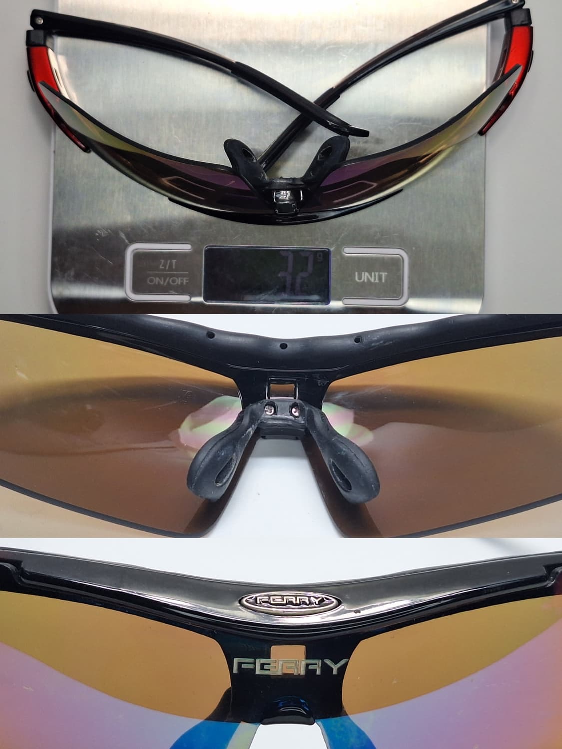 일본 수입 FERRY 스포츠 랩어라운드 선글라스/러닝 낚시 골프 사이클  상품이미지9