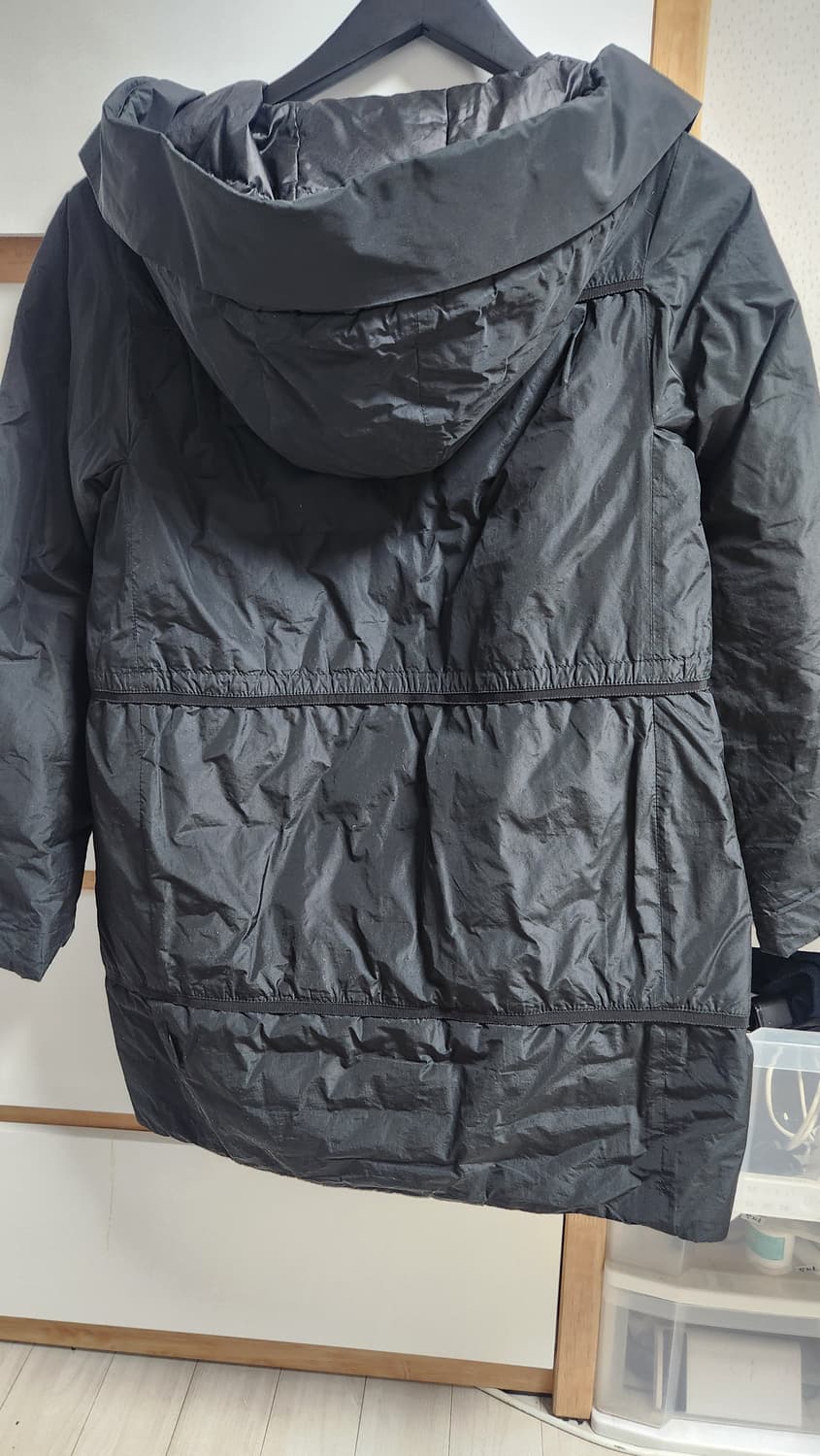 백화점정품.한글택.몽클레어 블랙 후드 경량자켓 상품이미지2