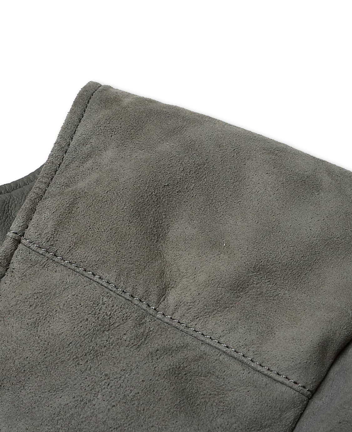 맨온더분 [Man On The Boon] 염소 스웨이드 구스 패딩 베스트 상품이미지9