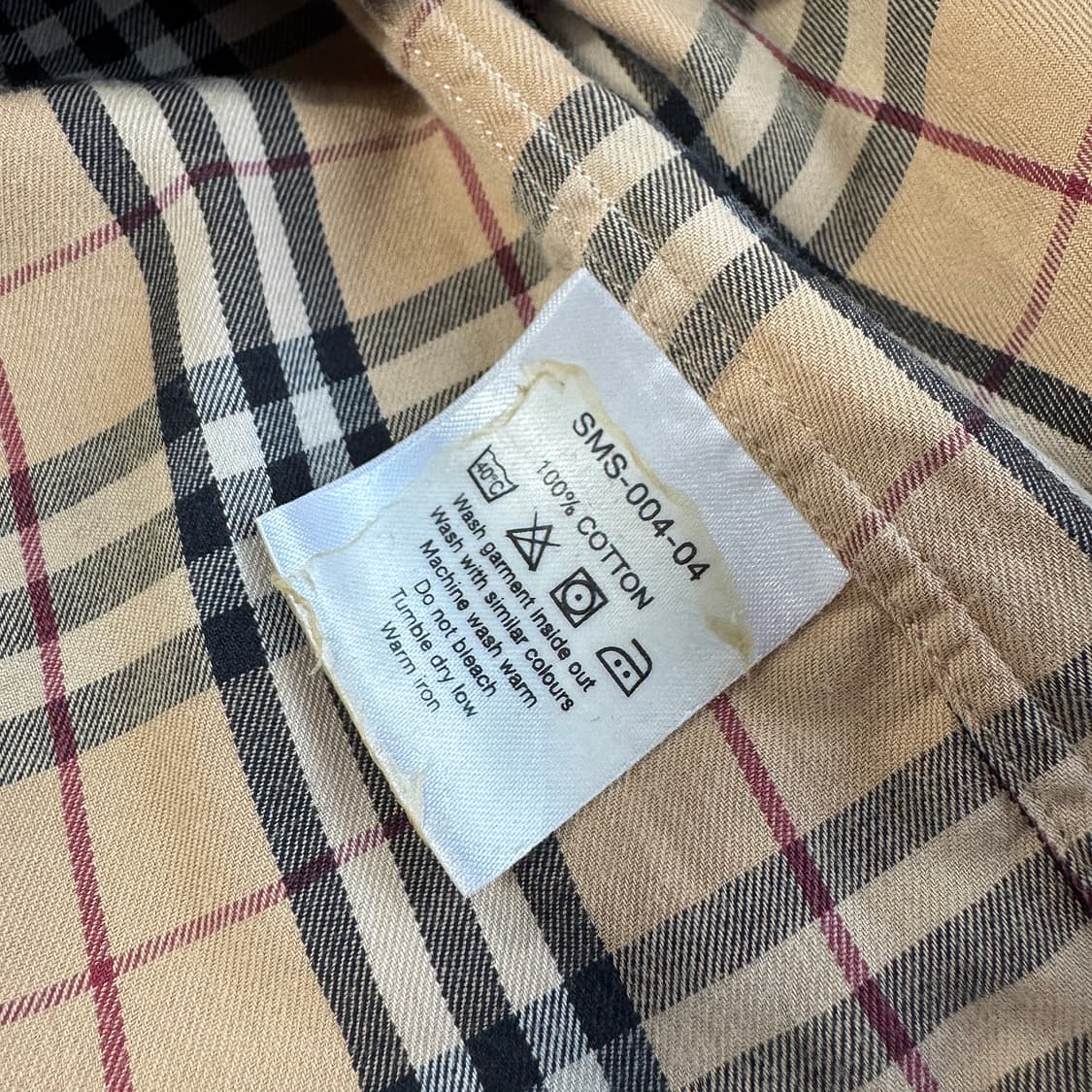 버버리 노바체크 코튼 셔츠 L 상품이미지3