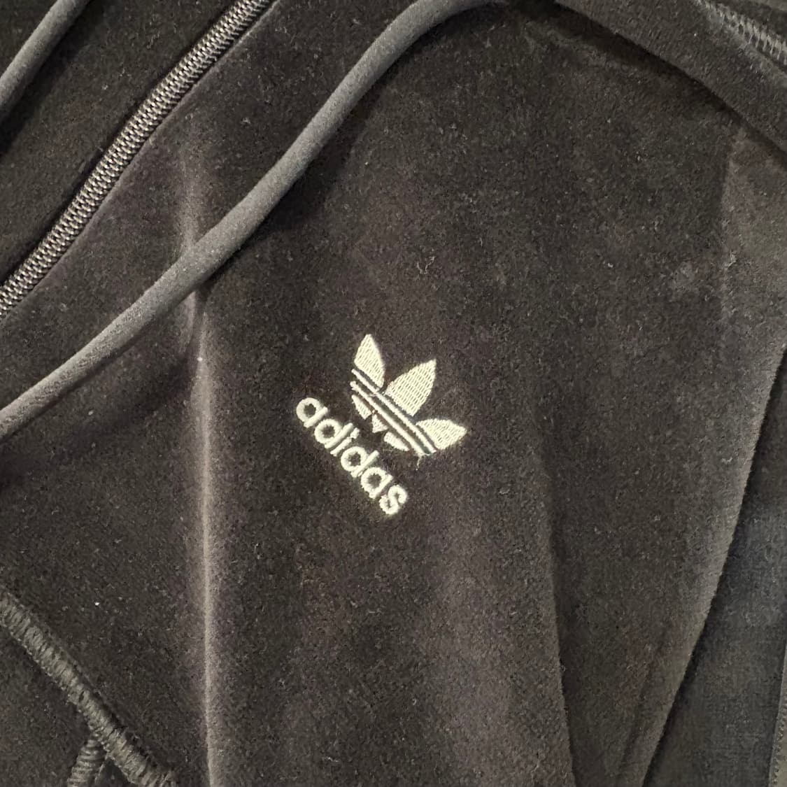 아디다스 벨벳 후드 져지 상품이미지2