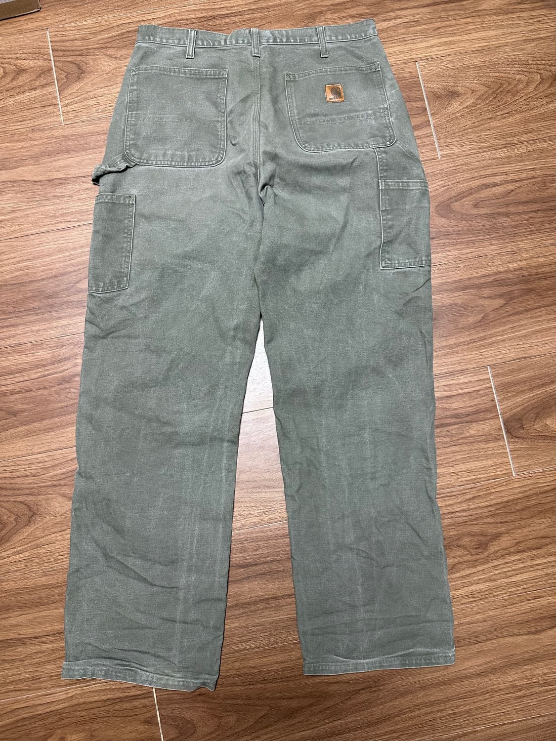 OG 빈티지 칼하트 카펜터 워크팬츠 B11 모스그린 상품이미지2