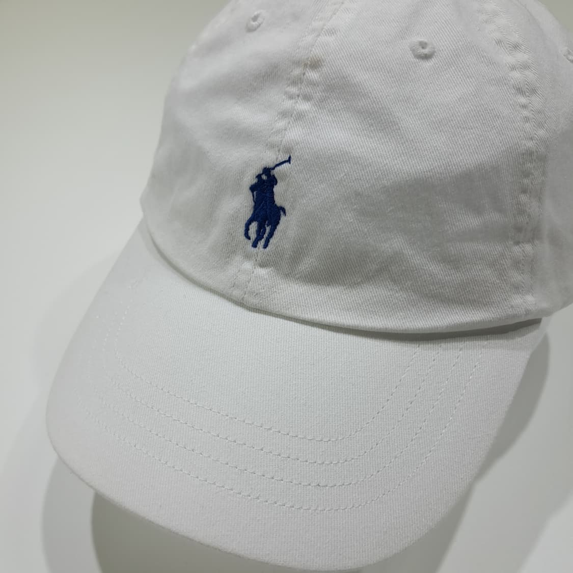 CL425 폴로 로얄블루 포니 화이트 볼캡 모자 상품이미지1