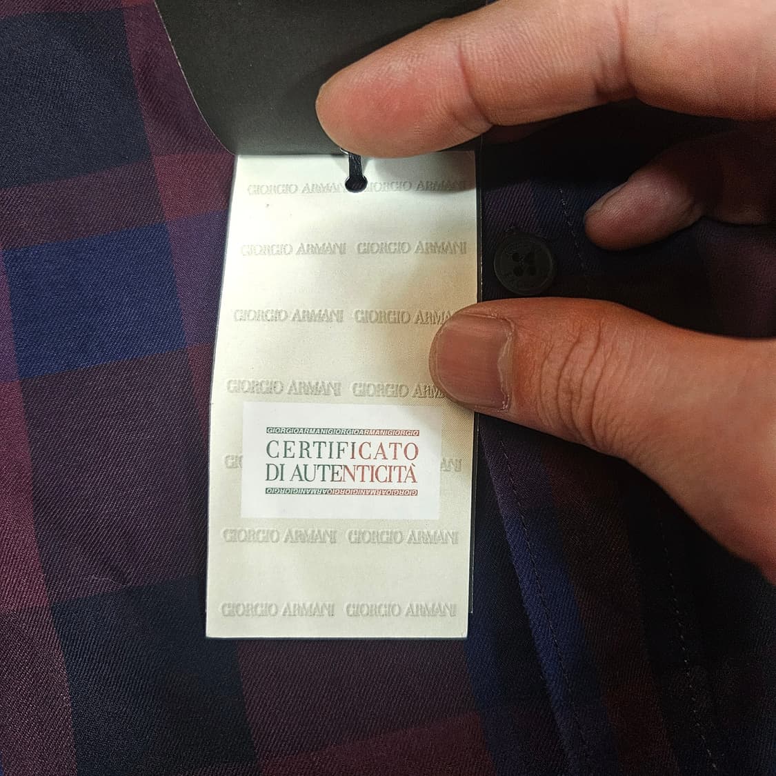 (새상품)아르마니 익스체인지 체크 셔츠 상품이미지7