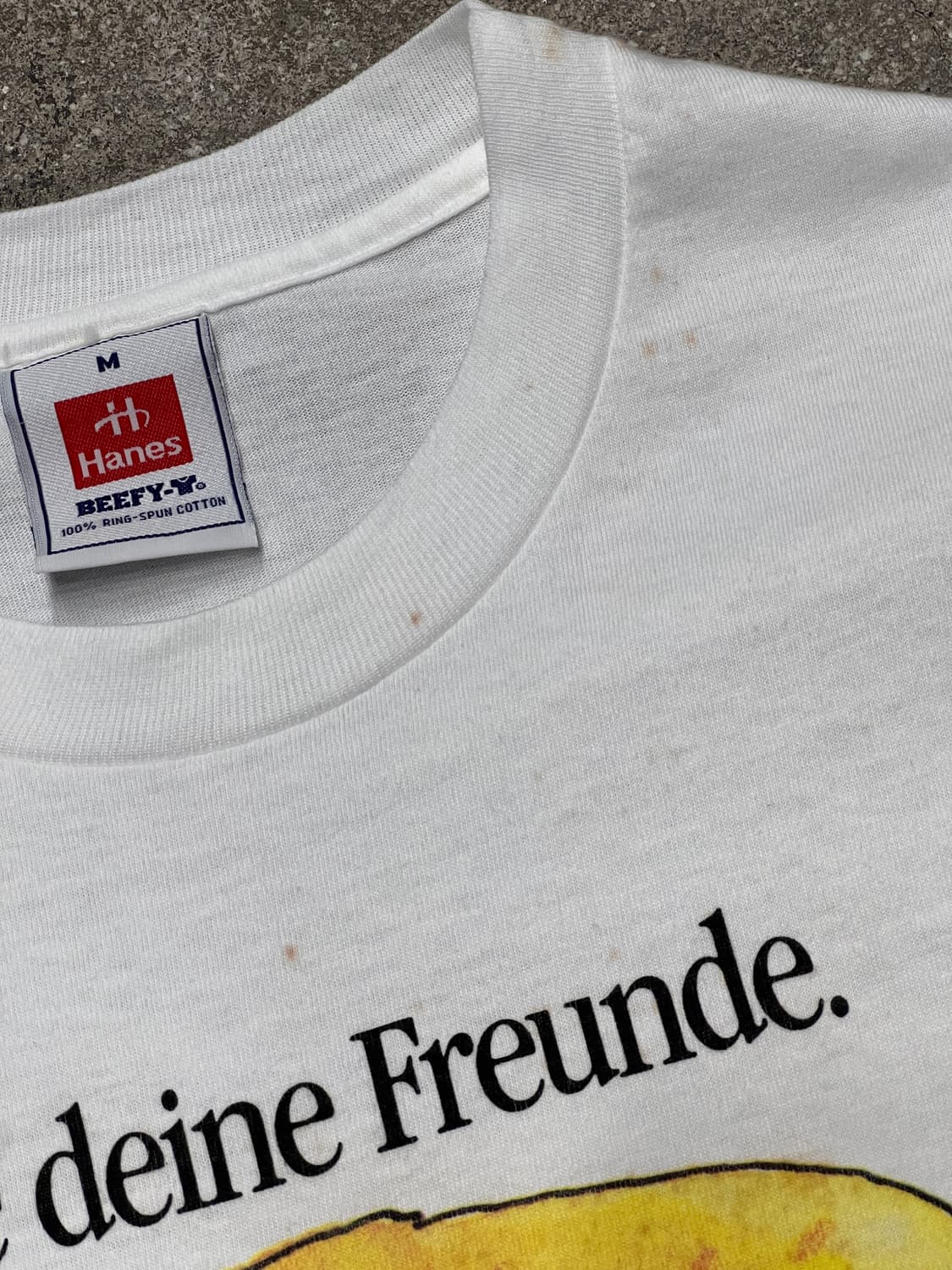 90’s 헤인즈 Janosch Pfledge Deine Freund티셔츠 상품이미지3