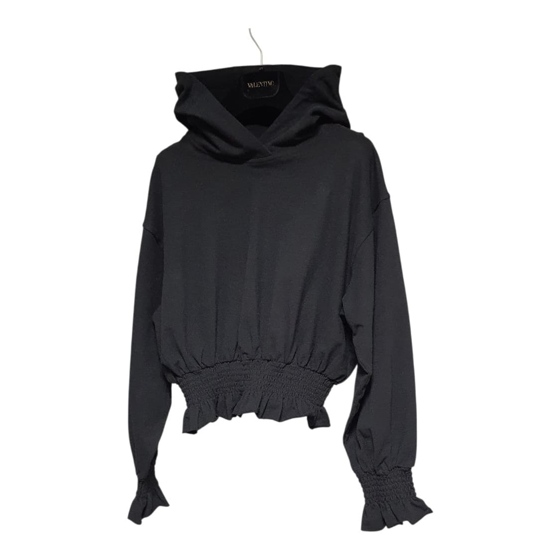 Js newyork 제이에스뉴욕 밴딩 프릴 후드맨투맨 f or s~m 상품이미지1