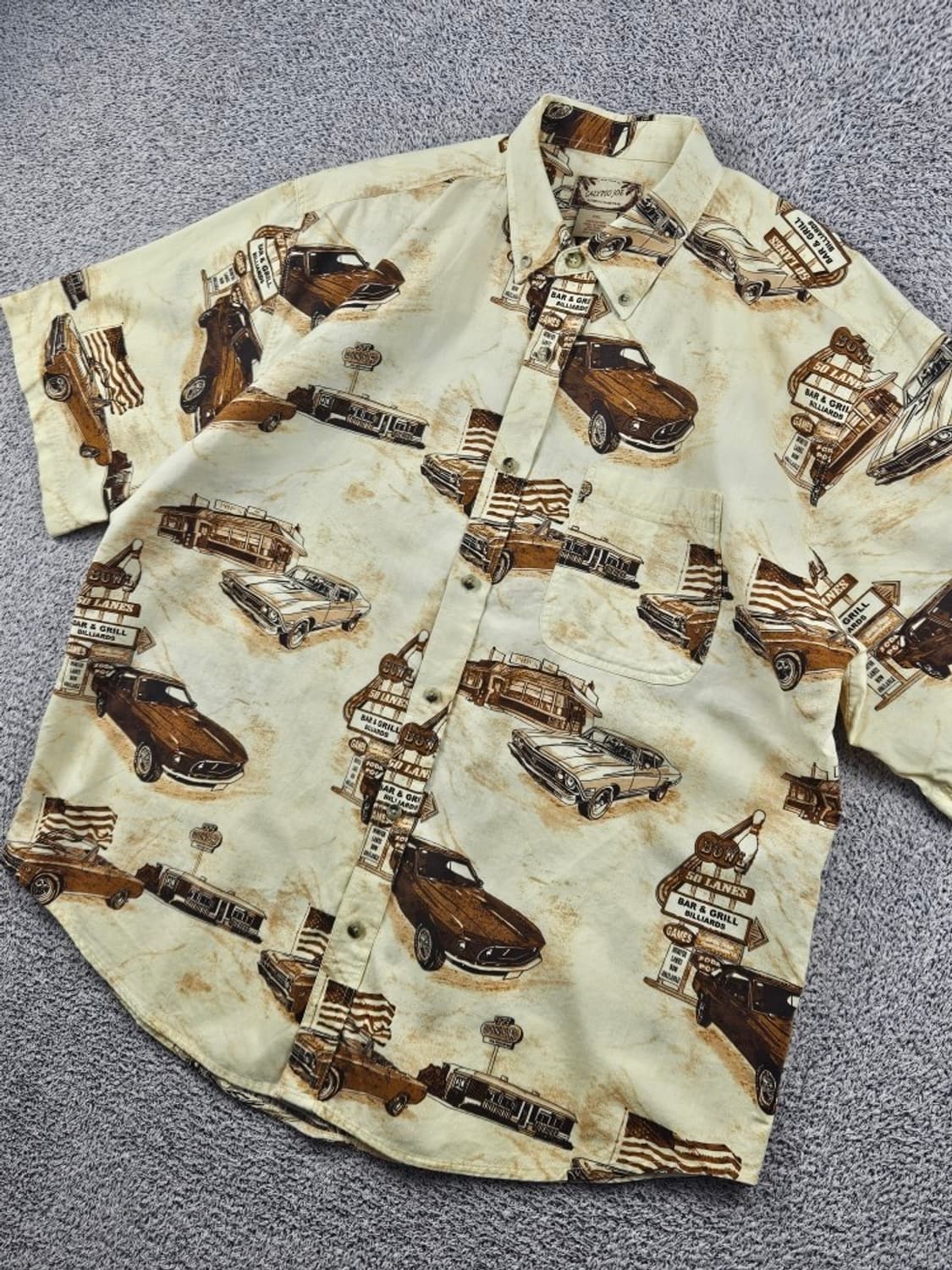 칼립소 조 레트로 패턴 반팔 셔츠 ( 2XL ) / 12745 상품이미지4