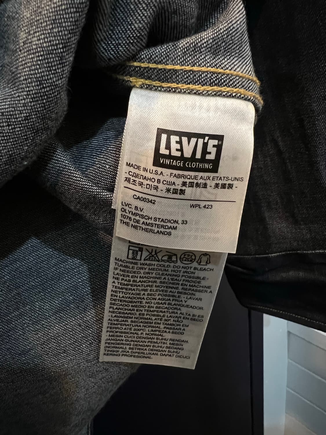 리바이스 LVC 웨스턴 데님 셔츠 상품이미지4