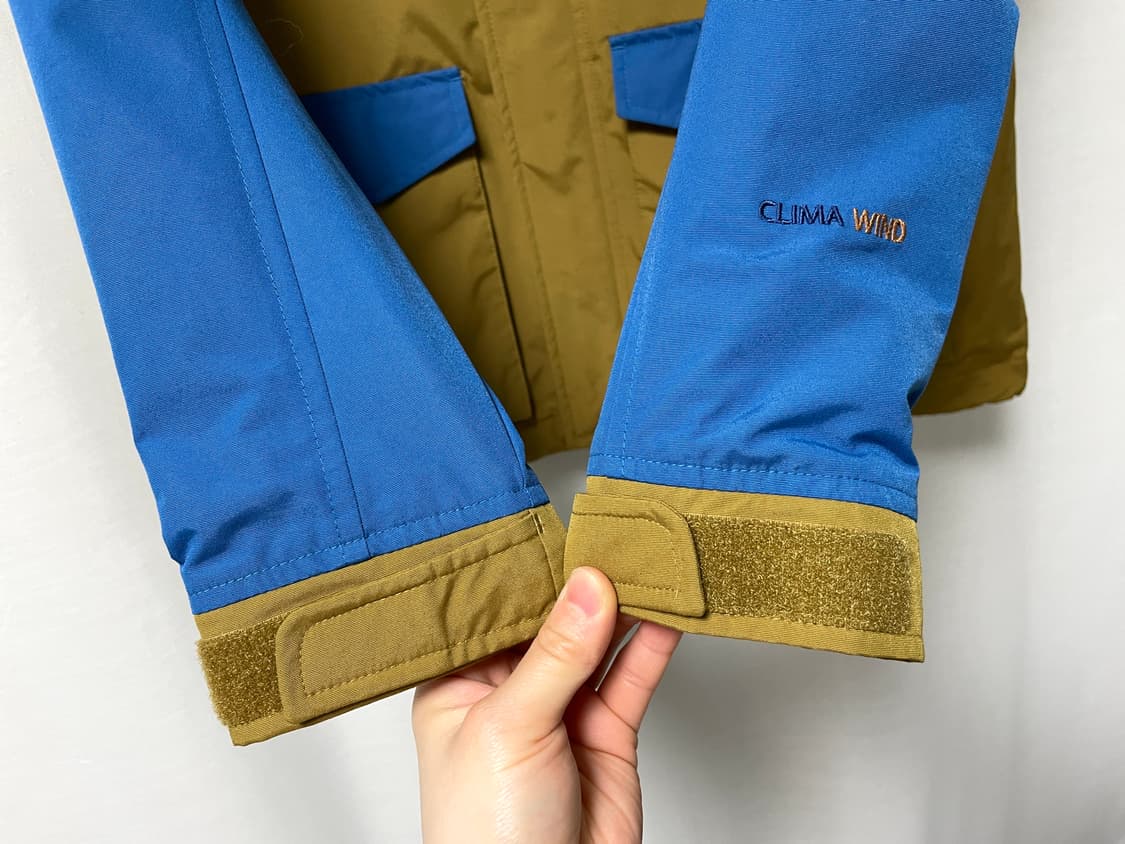 살로몬 여성 나일론 배색 등산 바람막이 자켓 55-66 _ 블루브라운 상품이미지4