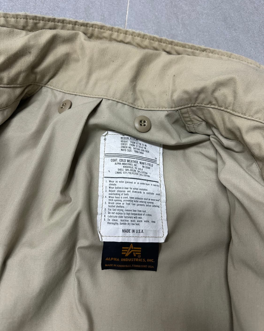 (XL)ALPHA 커스텀 필드 자켓-M2014 상품이미지6