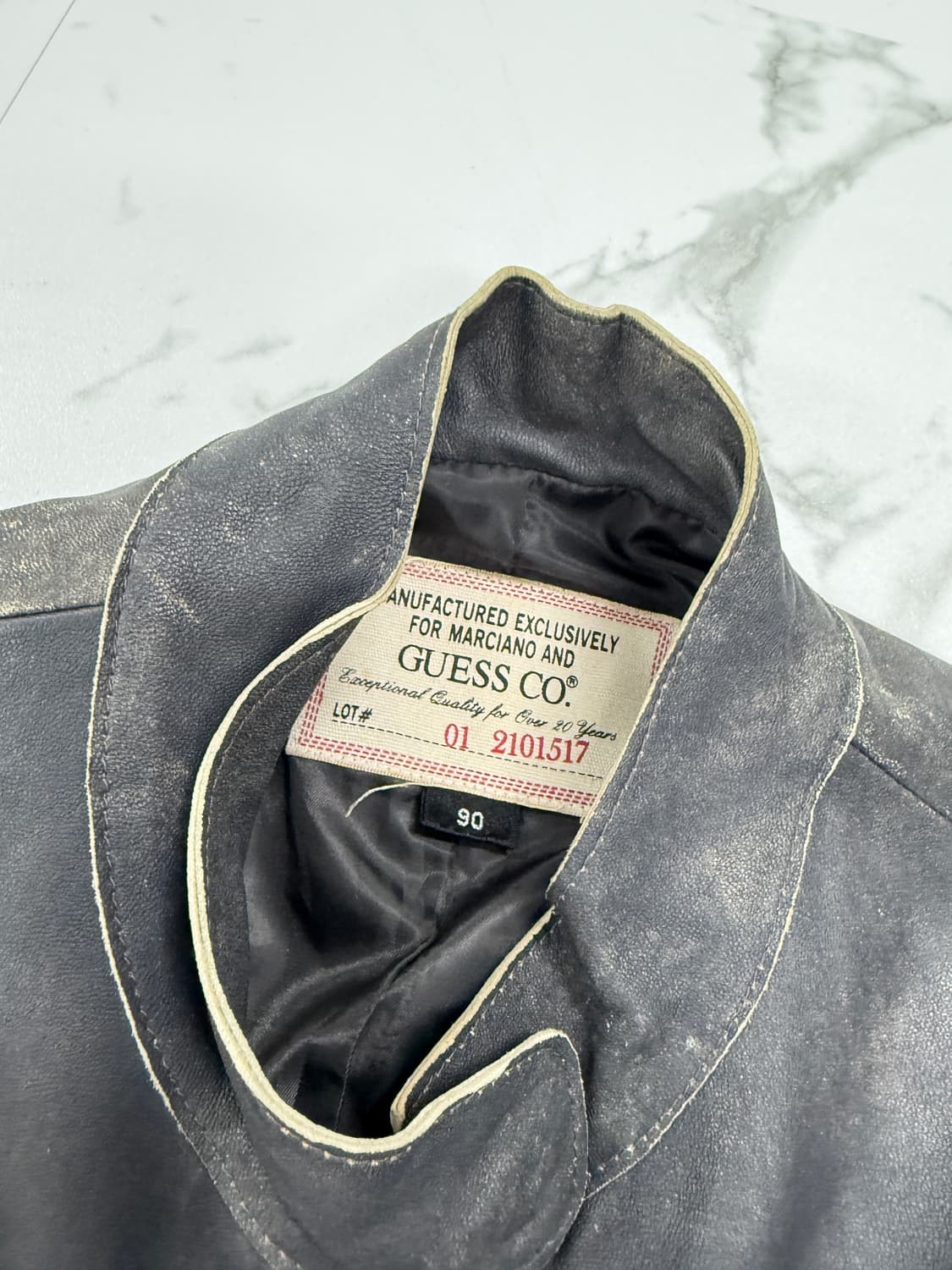 게스 워시드 양가죽 자켓 상품이미지3