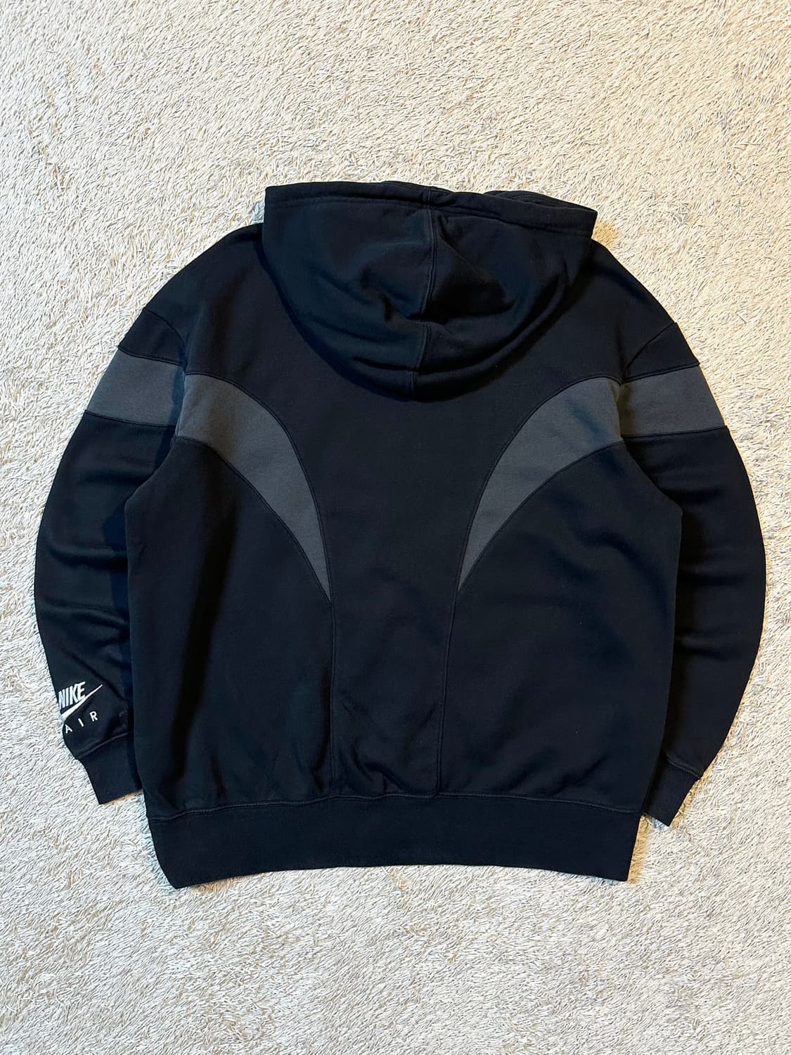 나이키 신형 에어 로고 플리스 후드티 블랙 우먼스 상품이미지3