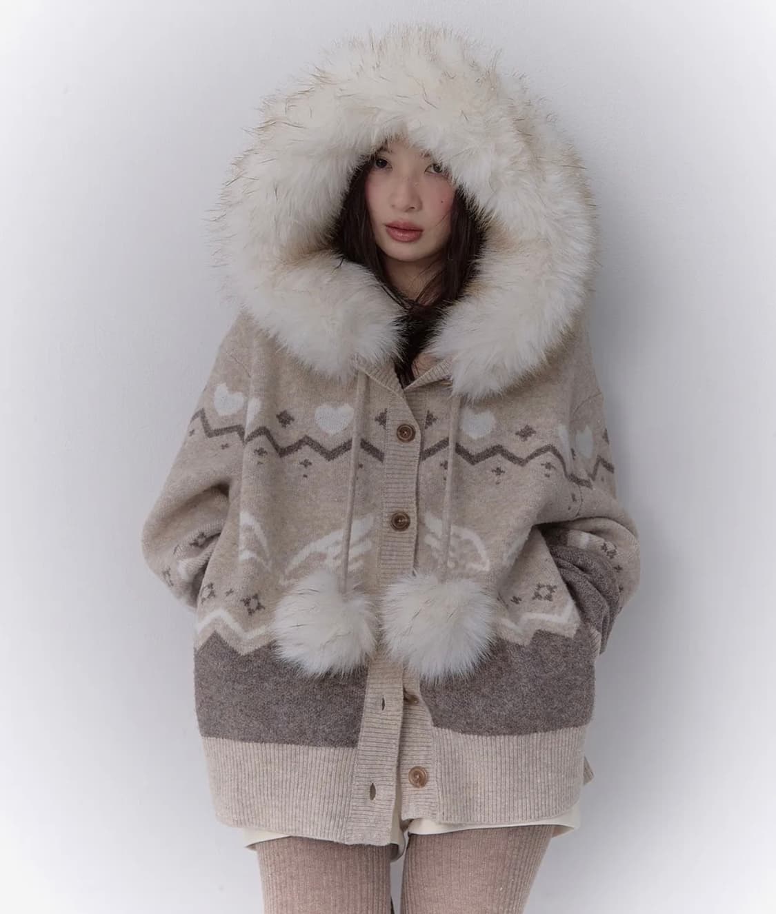 더티스 엔젤 퍼 집업 후디 상품이미지2