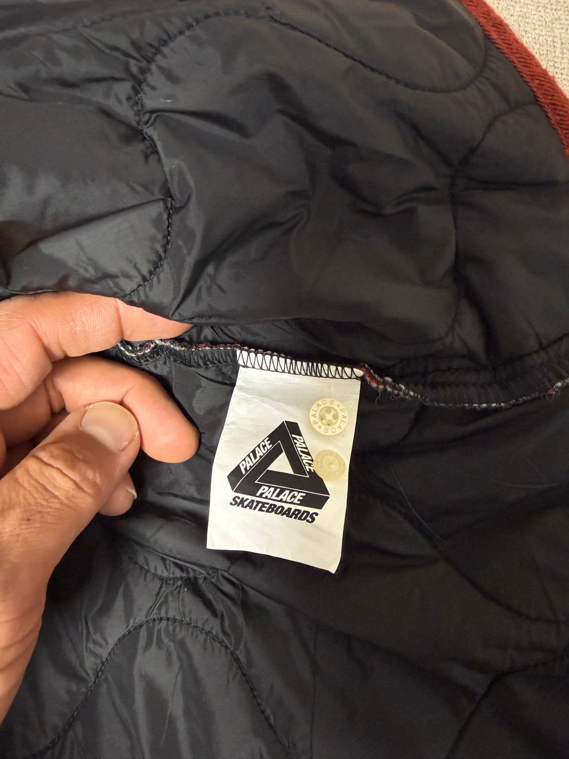 palace - QUILT MIT PLAID SHIRT RED 상품이미지5