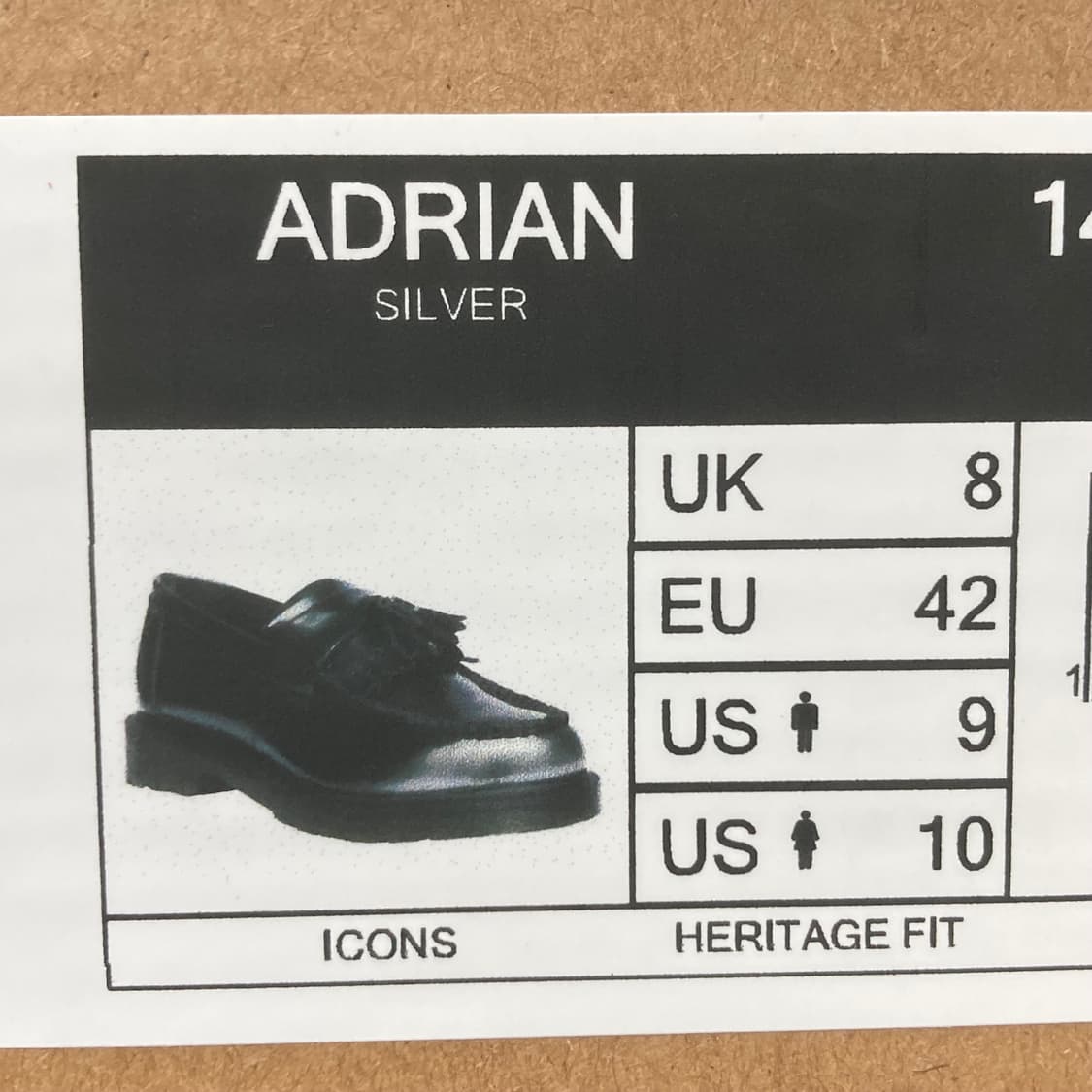 닥터마틴 아드리안 태슬 블랙 실버 uk8 상품이미지2