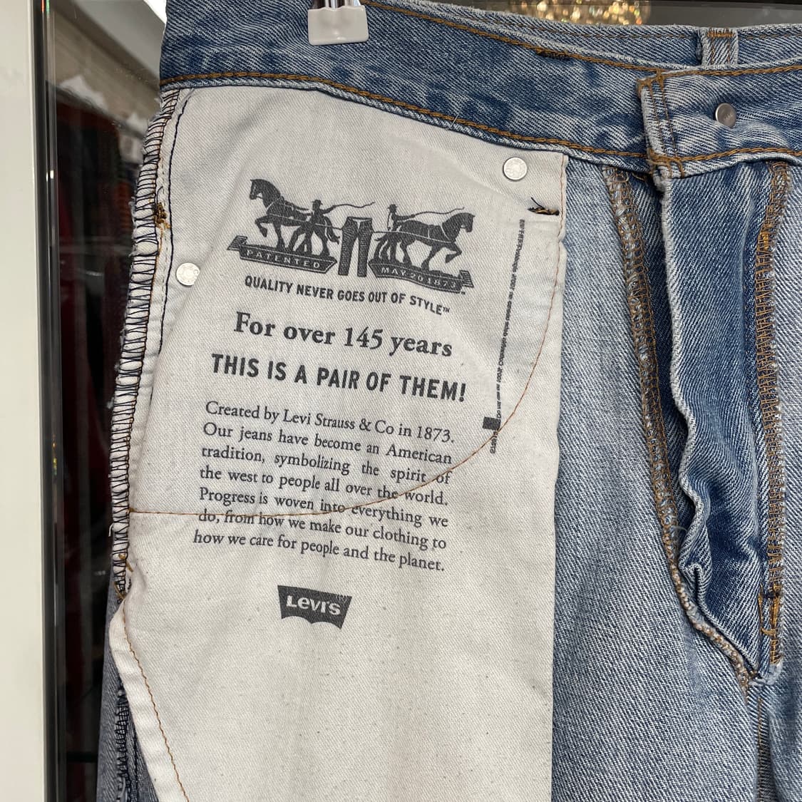 리바이스 550 라이트 블루 워시드 상품이미지8