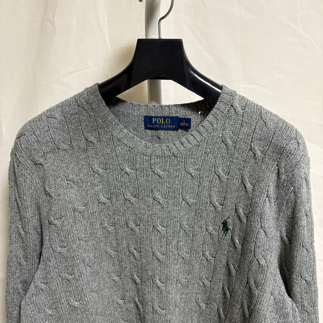 폴로 랄프로렌 실크 케이블 니트 / 그레이, S 상품이미지2