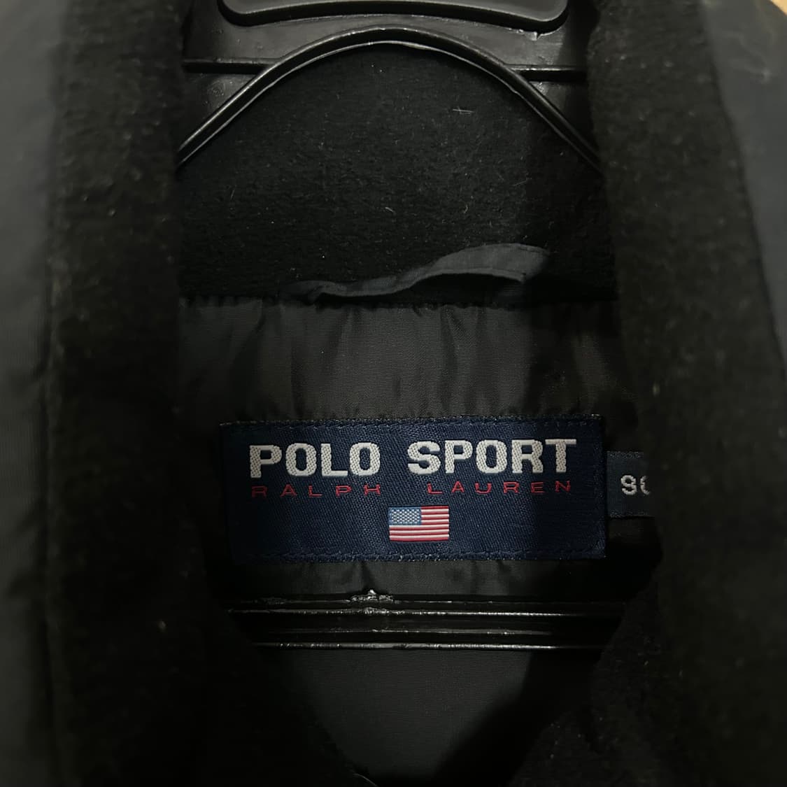 (M~L) 90s 폴로 스포츠 가죽 패딩 점퍼 상품이미지7