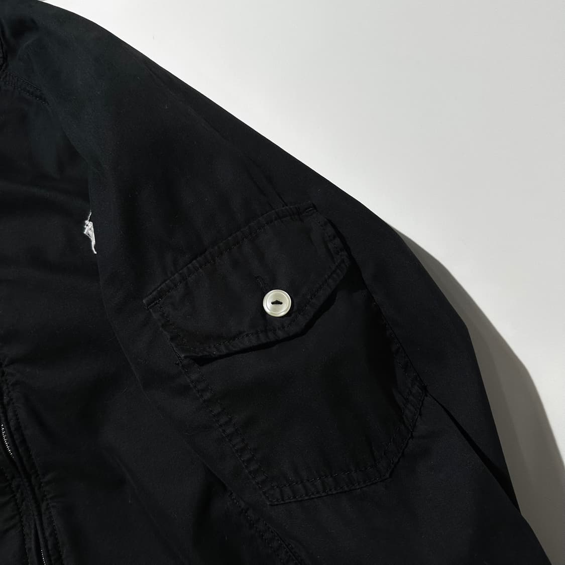 폴로 랄프로렌 코튼 나일론 후드 자켓 블랙 상품이미지8