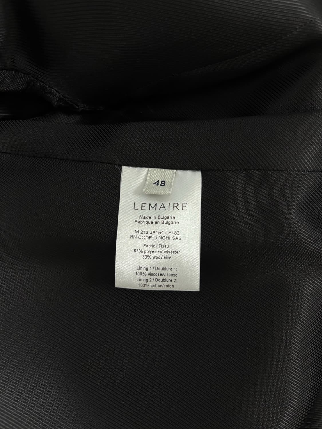 [48, 그레이] 르메르 울 블랜드 싱글 브레스티드 자켓 상품이미지4