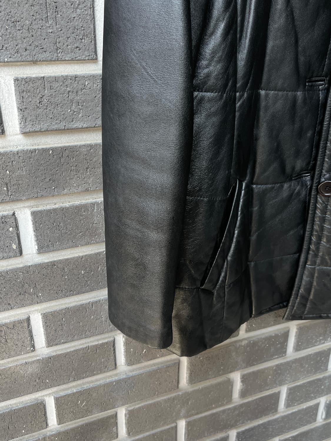 90s lambskin 퀼티드 양가죽 자켓 상품이미지9