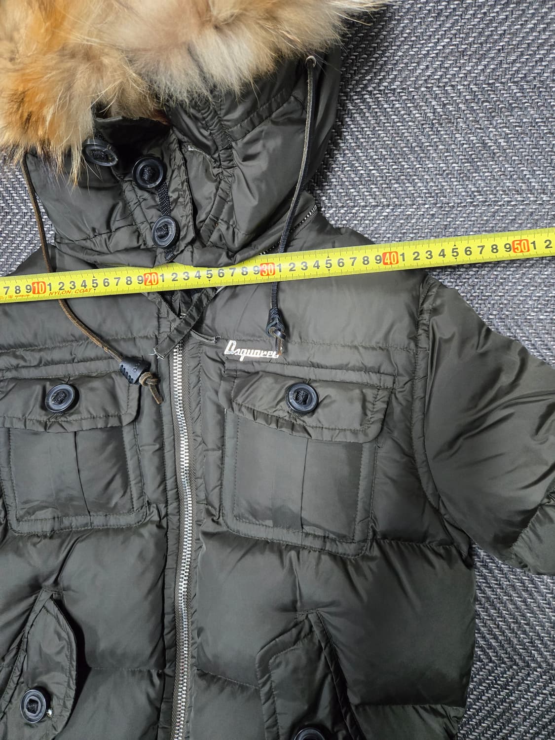 디스퀘어드2 콜마이너 라쿤퍼 숏패딩 재킷 공용 구스다운패딩 상품이미지6