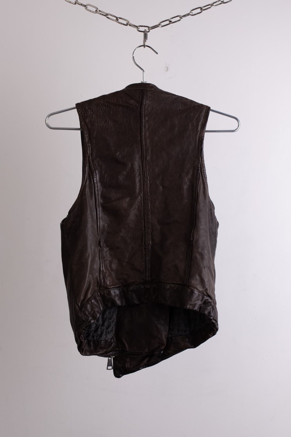 GIORGIO BRATO ASYMMETRICAL LEATHER VEST 상품이미지8