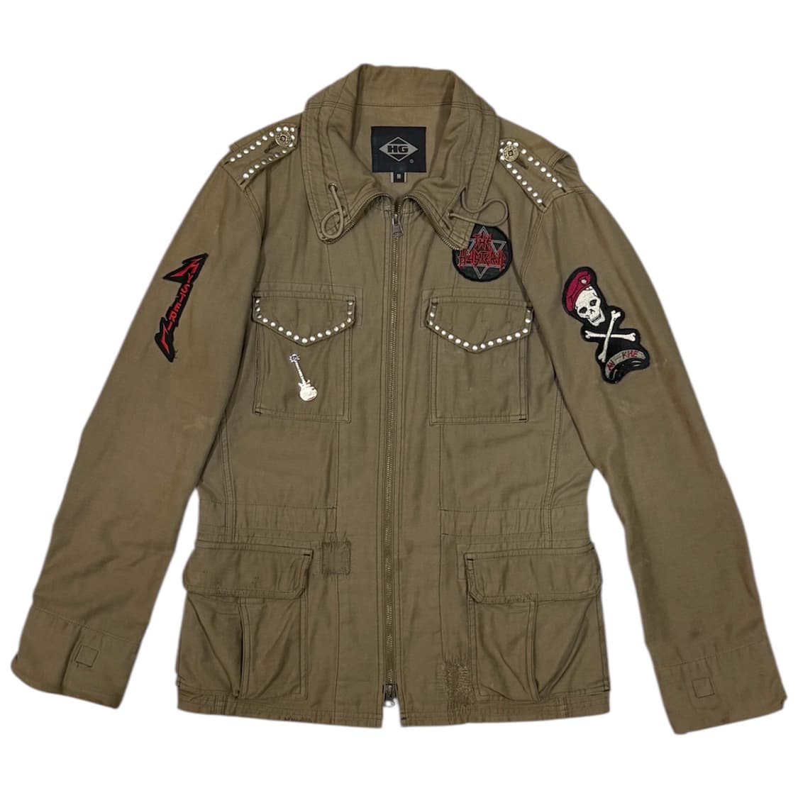 히스테릭 글래머 아카이브 스터드 해골 패치 핀 디테일 폭탄 자켓 상품이미지1