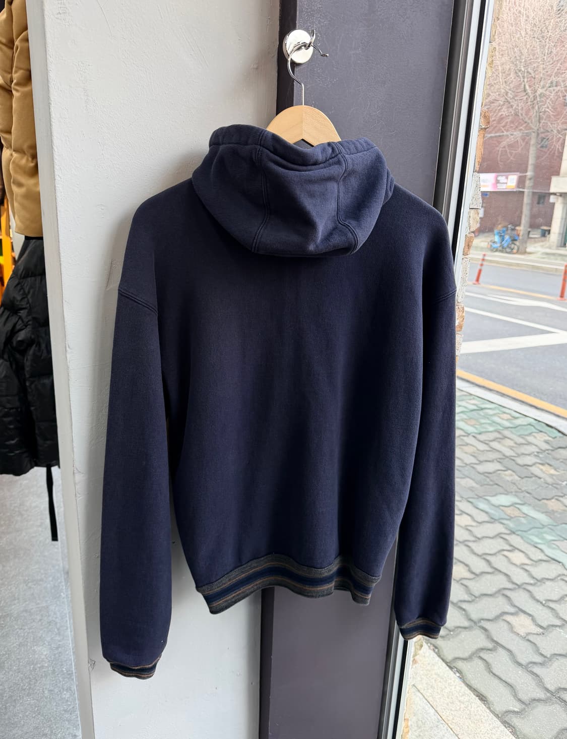 S/ 프라다 백로고 코튼 후디 집업 상품이미지9