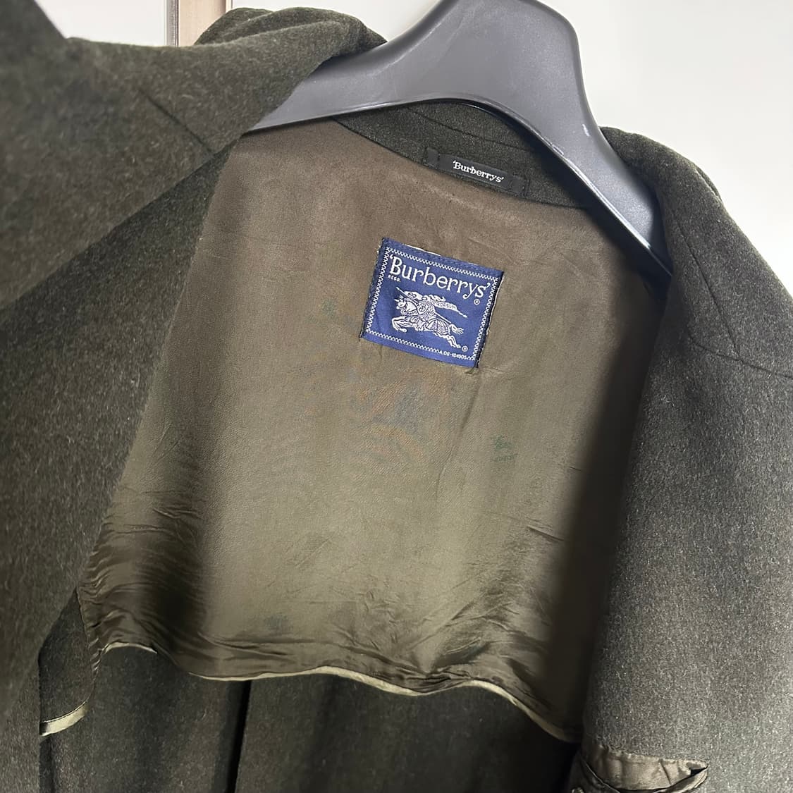 버버리 울 코트 그린 상품이미지7