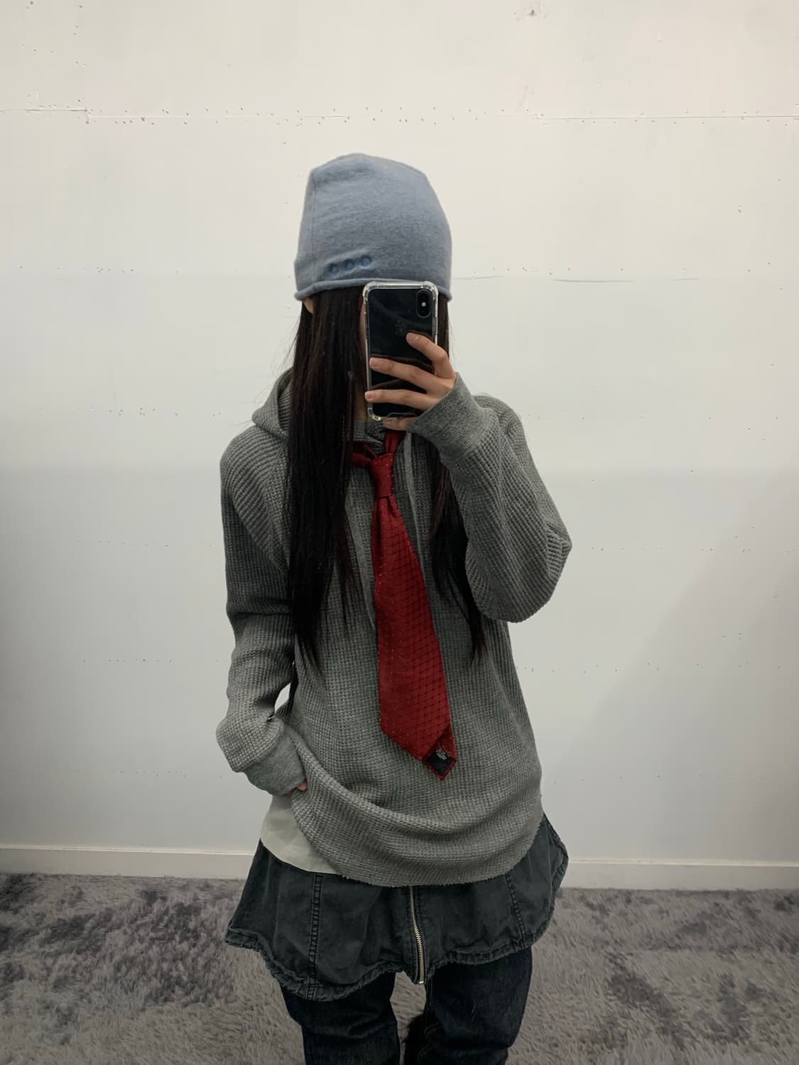 Global work 와플 롱후드 상품이미지1