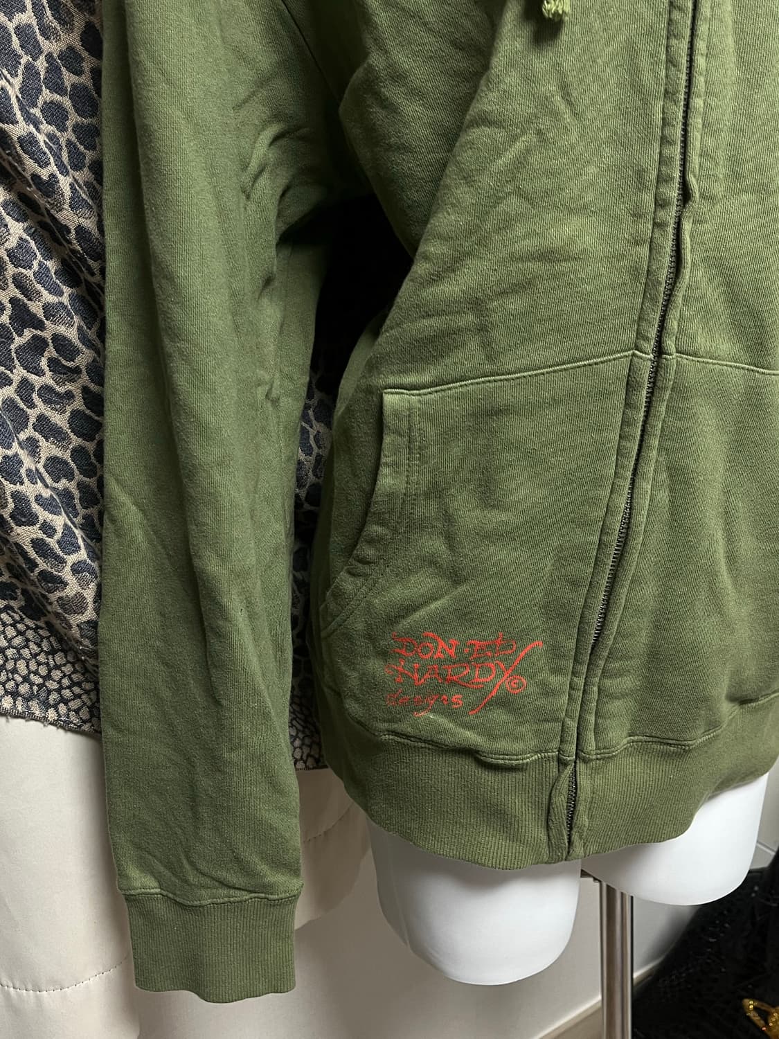 에드하디 타투 레터링 후드집업 XL 상품이미지4