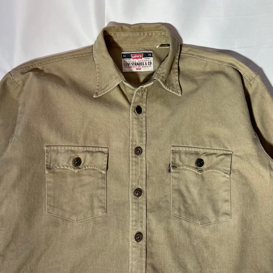 [M]빈티지 리바이스 헤비코튼 워크 셔츠 상품이미지3