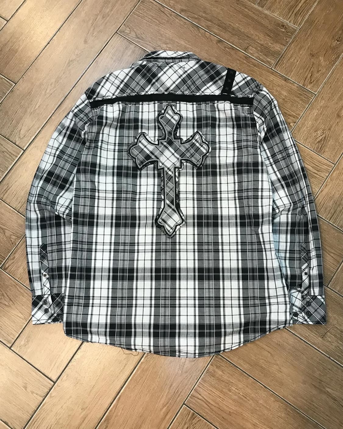 Check Pattern Embroidery Shirt 상품이미지8